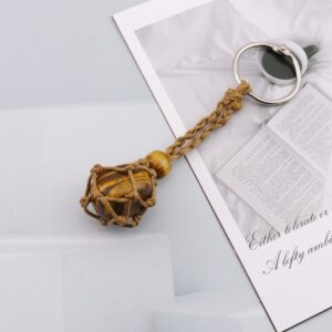 Tiger stone keychain