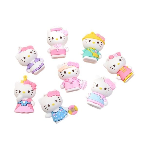 Wholesale Cute Cartoon Cat Keychain Pendant 8 Styles Bag Charm Fashion Accessory Boutique Resale Gift