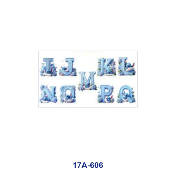 oly-73889e20ccea2576a7346993ddbc20fd Wholesale 5pcs Fairy Forest Floral 26 Capital Alphabet Green Vine Blue Hydrangea Custom Initial Decor Prints 16oz Cup UV DTF Wraps