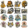oly-738b8d1a246404bd1e8ad152cb13913e Wholesale Cartoon Skull Embroidered Patch Polyester Thread Iron-On Decorative Clothing Accessory Resale Gift