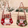 Wholesale Plaid Cartoon Christmas Candy Gift Bags Cloth Party Favor Boutique Resale Accessory