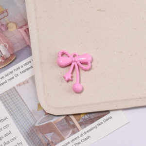 Hanging bow-dark pink