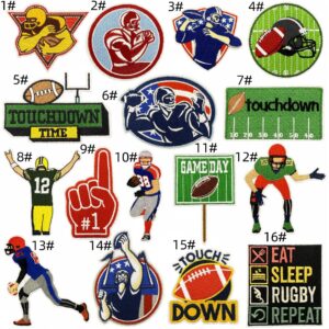 Rugby cloth patch set of 16 pieces