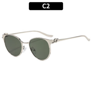 C2-Silver frame with dark green accents