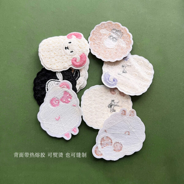 oly-73bb2c476c681afa300020eaf19a2dc3 Wholesale Cute Sheep Embroidery Patch DIY Towel Decoration Fashion Accessory
