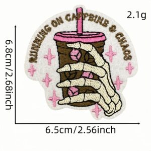 Cartoon skull cloth sticker 13 #
