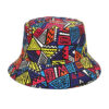 Wholesale Reversible Bucket Hat with Triangle Print, Unisex Casual Sun Hat for Spring Summer Outdoor Use