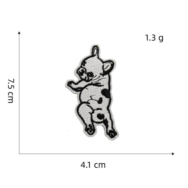 oly-73d4b3f1f9046afbf043aa32aa2f0383 Wholesale Black and White Cartoon Embroidered Fabric Patches for Everyday Decorative Use