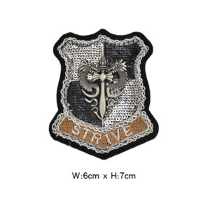 Silver-Gray Dragon Badge