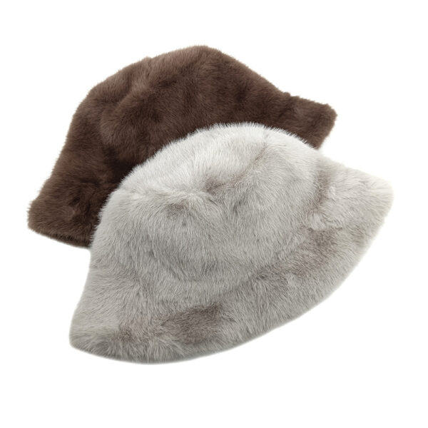 oly-73f4f786c69ac2297d8a8d1f5e3e61a1 Wholesale Imitation Mink Plush Fisherman Hat Korean Style Winter Warm Hat for Men Women