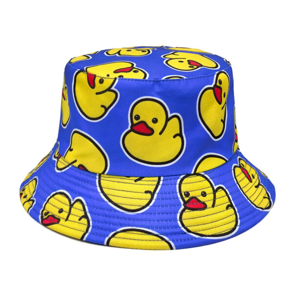 Wholesale Cartoon Duck Print Fisherman Hat Outdoor Sun Protection Fashion Accessory