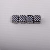 oly-7407cb9076f3e1e5a040e96a3e0b6390 Wholesale Electroplated Acrylic Black Plaid Mosaic Loose Beads for DIY Jewelry and Phone Chain Accessories