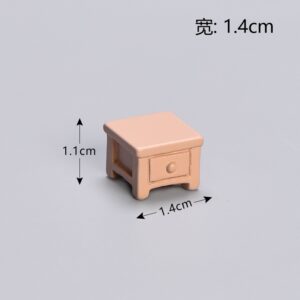 No. 18 khaki bedside table / Simulation furniture series