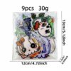 oly-7425dbaa472da1b844f20d411355e176 Wholesale Halloween Cartoon Skull Embroidery Patch Iron-On Polyester Sticker Boutique Resale