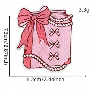 Pink book cloth sticker 2#