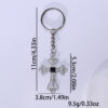 Wholesale European Style Cross Pendant Keychain Titanium Steel Rhinestone Dark Blue Fashion Accessory