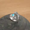 Wholesale Vintage Flower Carved Open Ring, Silver Alloy, Unisex Fashion Accessory for Resale