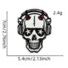 oly-7458540430e07cd676df71a85e71c289 Wholesale Musical Skeleton Embroidered Patch Iron-On DIY Fashion Accessory Gift for Luggage