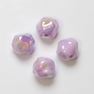 08-purple / The size is about 12mm, the hole diameter is about 1.8mm (sold by piece)