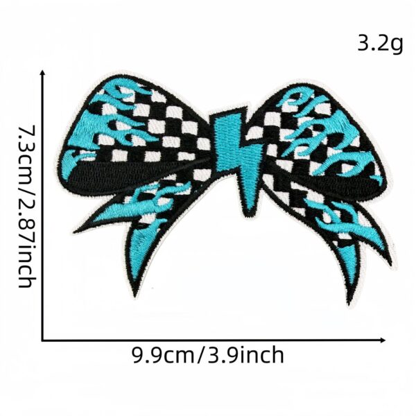 oly-7475d014679fab814d8dc780d2337b39 Wholesale Western Cowboy Patch Set - Cartoon Cow Skull & Checkerboard Embroidery - 15 Pieces DIY Craft Supply for Resale