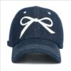 Wholesale Denim Bow Baseball Cap Fashion Accessory for Party Gift Boutique Resale