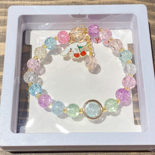Wholesale Glass Beaded Kids Bracelets Cartoon Charm Birthday Gift Jewelry Accessory OLY Exclusive