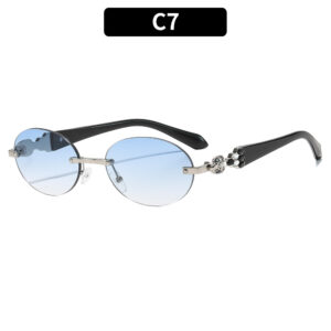 C7-Silver Frame Double Blue Film