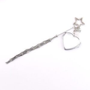 Star + heart design (silver nine-tier)
