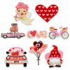 Wholesale Valentine's Day Heart Embroidery Patches Set of 8 - Decorative Iron-On LOVE Letters for Clothing Accessories