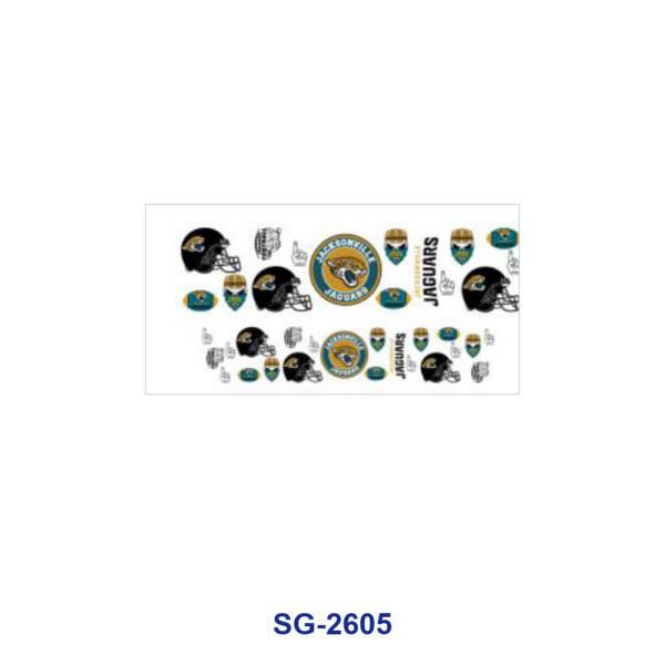 Wholesale 8pcs Multi Style American Football Team Badge Helmet Sport Pattern 3oz Cup Stickers Wrap OLY Exclusive