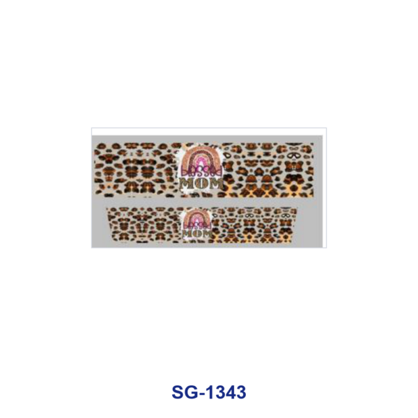 oly-74dab9d2ba0dced0854d2d2956cf189b Wholesale 8pcs Mixed Cartoon Animal Leopard Western Rainbow Print 3oz Cup Stickers Wrap OLY Exclusive