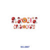 Wholesale 8pcs Multi Style American Football Team Badge Helmet Sport Pattern 3oz Cup Stickers Wrap OLY Exclusive