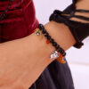 oly-74f2db423180047f5f052d85c086b480 Wholesale Halloween Ghost Pumpkin Bracelet Alloy Crystal Bead Bat Pendant Jewelry Accessory