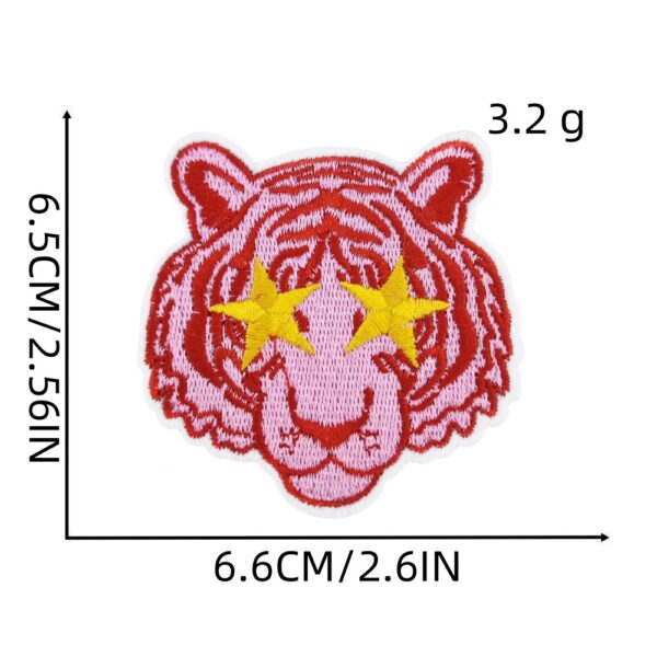 oly-74f86ca31cbebd60d44f10b8fd832503 Wholesale Pink Cherry Rainbow Tiger Embroidered Patches for Hats Fashion Decorative Accessory Gift Boutique