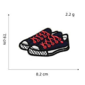 Punk style skull cloth stickers 12#
