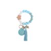 oly-74ff252e195e84ad368e9a0636c816ee Wholesale Silicone Keychain Retro Face Wooden Plaque Tassel Wristlet Party Gift for Junior