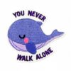 Wholesale Inspirational Iron-On Embroidered Patch, Purple English Graffiti Letters, Craft Supply for DIY Accessories