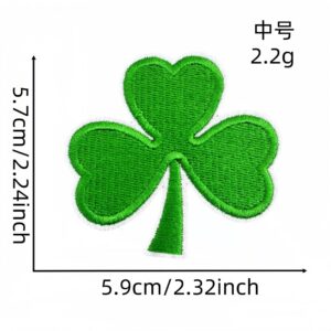 Green leaf medium cloth sticker 14#