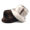 Wholesale Faux Fur Bucket Hat Thickened Ear Flap Winter Hat for Women