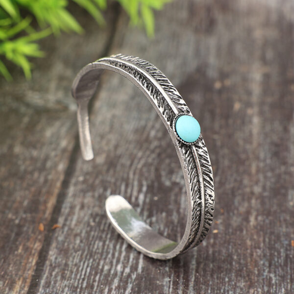 oly-753ade005a085bcb5e5c492c5686b697 Wholesale Bohemian Feather Pattern Vintage Bangle Jewelry Accessory Boutique Resale