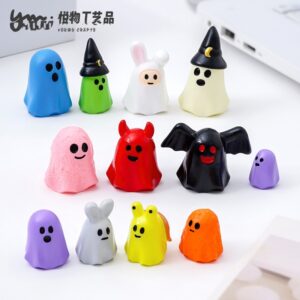 oly-7545f50f0d9e9dd7b1ce571a901fef10 Wholesale Resin Halloween Ghost Figurine - Cute Cartoon Decorative Accent for Car Desk