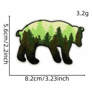 Scenery bear cloth sticker 4 #