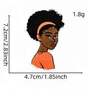 Black girl cloth stickers 10#