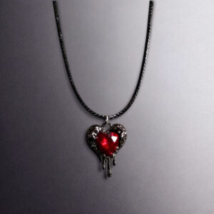 Xt2031 black love necklace