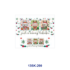 Wholesale 8pcs Christmas Holiday Cartoon Mini Cup Keychain Sticker