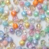 oly-758f4b6e32b12f7ee393824a177e7c64 Wholesale Electroplated Acrylic Irregular Stone Shape Loose Beads DIY Jewelry Making Fashion Accessory for Boutique Resale