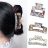 Wholesale Acrylic Santa Claus Hair Clip for Christmas Party Hair Accessory