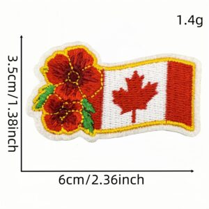 Red flower soldier cloth patch 2 #