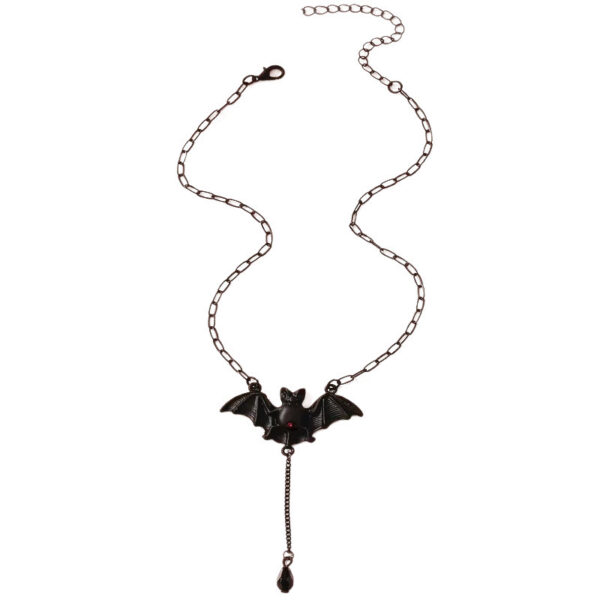 Wholesale Fashion Bat Pendant Necklace Zinc Alloy Electroplated Chain Jewelry Accessory