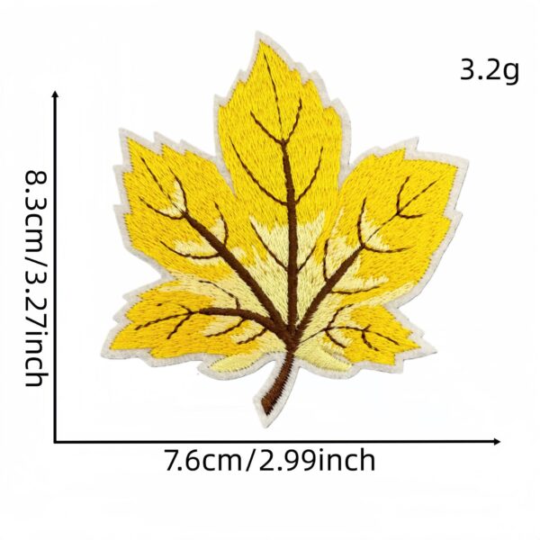 Wholesale Maple Leaf Embroidered Cloth Patch for Clothing Decoration Fashion Accessory Boutique Resale
